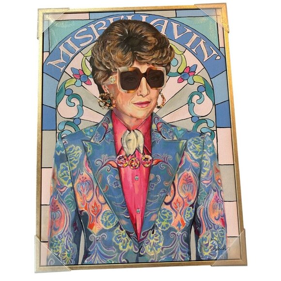 NIB Golden Girls Blanche Eddi-Rue McClanahan Limited Edition Framed Art